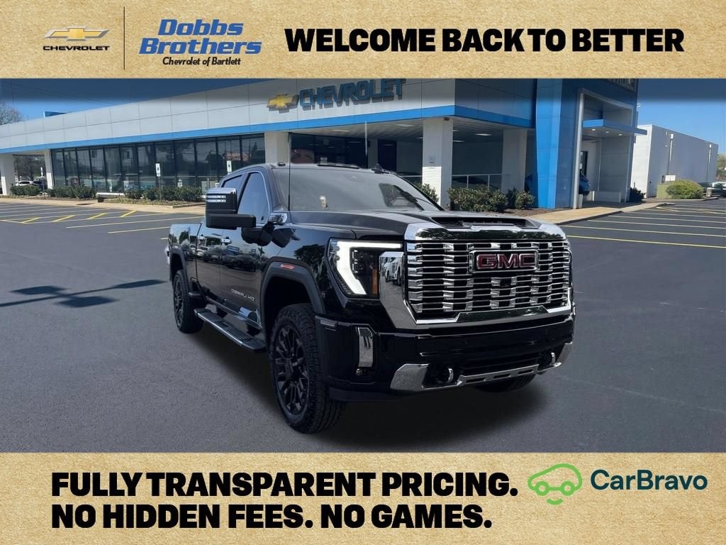 2026 GMC Sierra 2500 HD Denali in Onyx Black — front three-quarter view