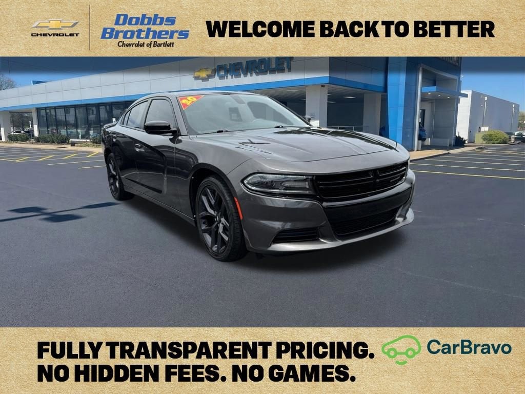 2020 Dodge Charger SXT RWD in Gray — front three-quarter view