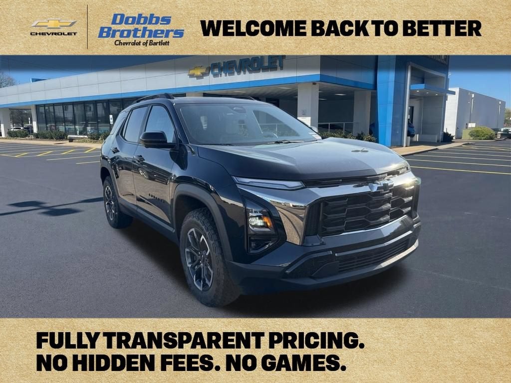 2027 Chevrolet Equinox FWD ACTIV in Mosaic Black Metallic — front three-quarter view