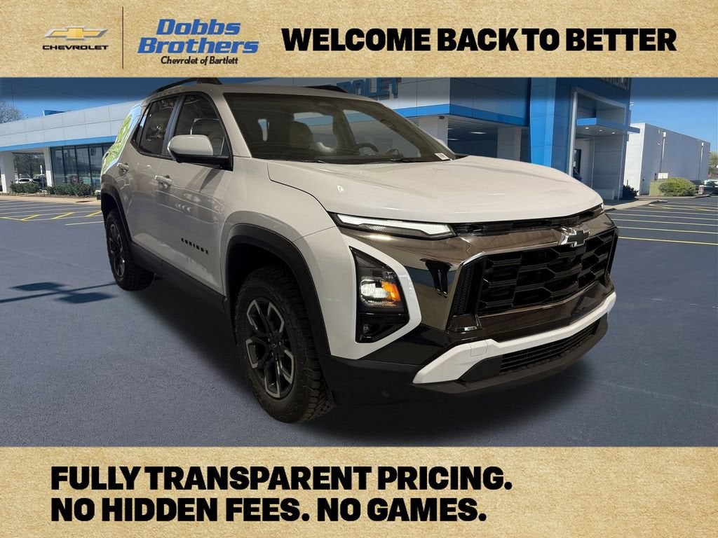 2026 Chevrolet Equinox ACTIV in Polar White Tricoat — front three-quarter view