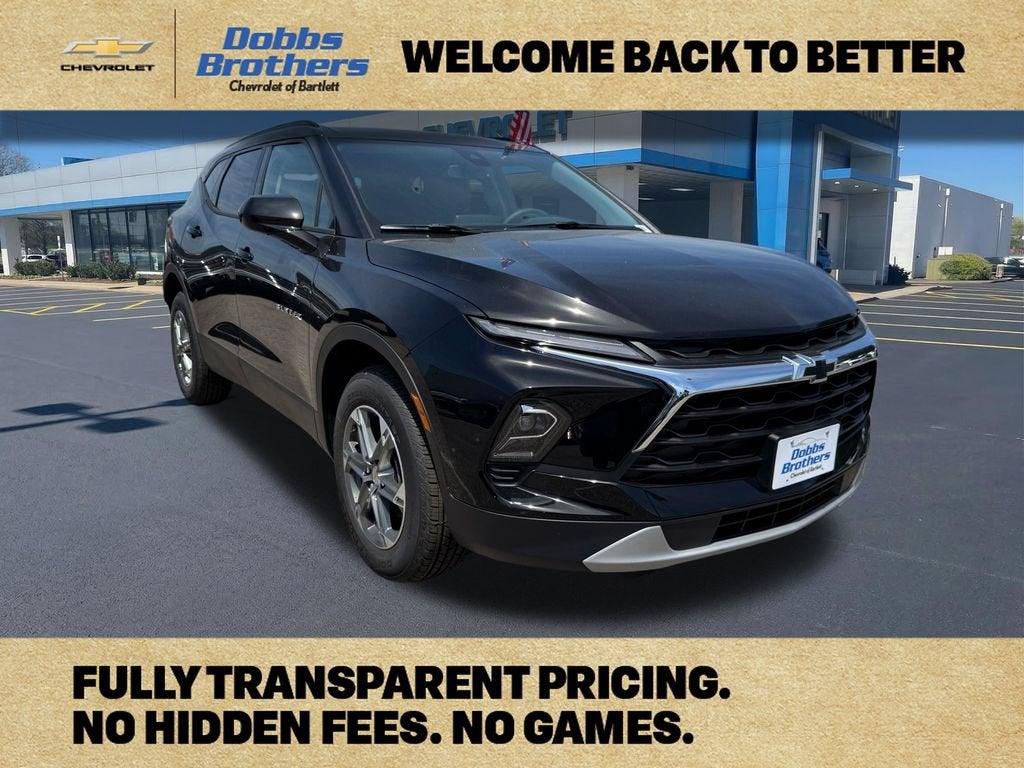 2026 Chevrolet Blazer 2LT in Black — front three-quarter view