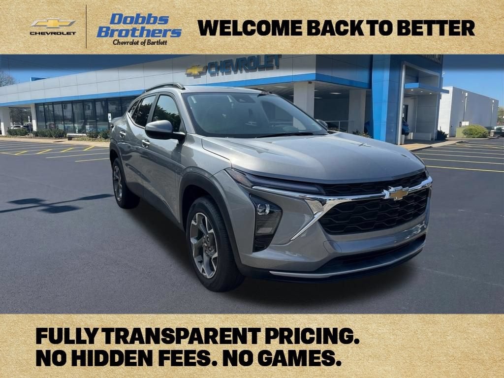 2026 Chevrolet Trax LT in Sterling Gray Metallic — front three-quarter view