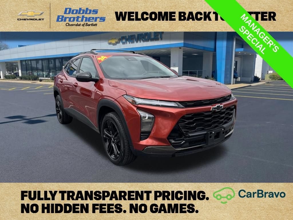 2024 Chevrolet Trax ACTIV in Cayenne Orange Metallic — front three-quarter view