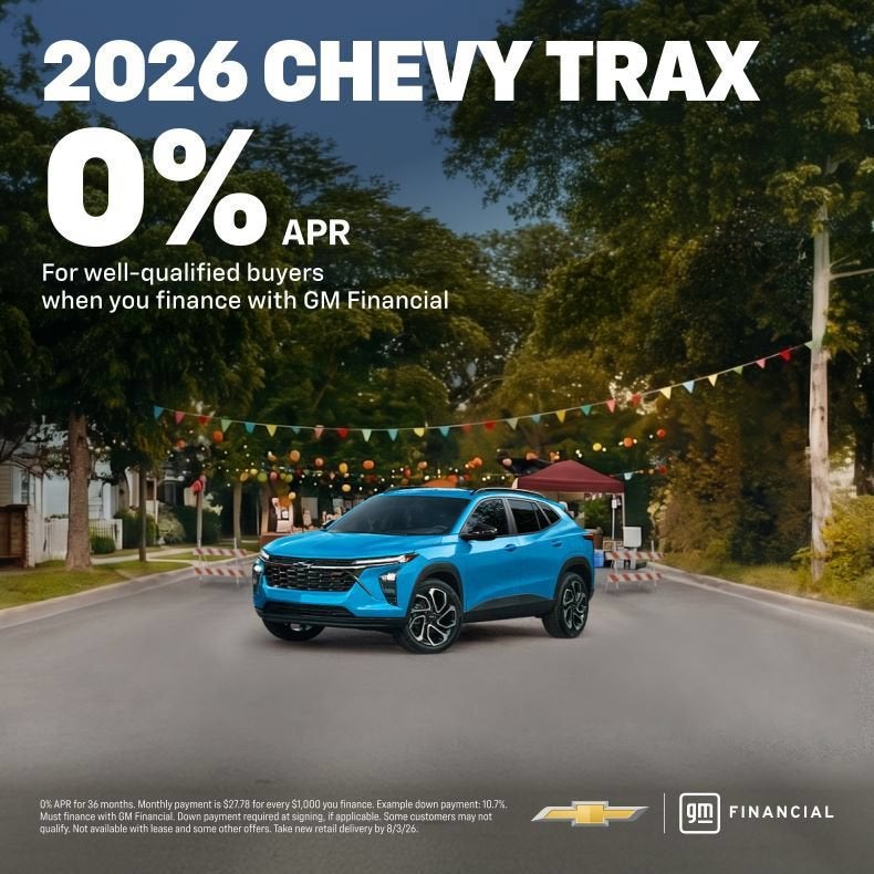 2026 Chevrolet Trax — rear three-quarter view