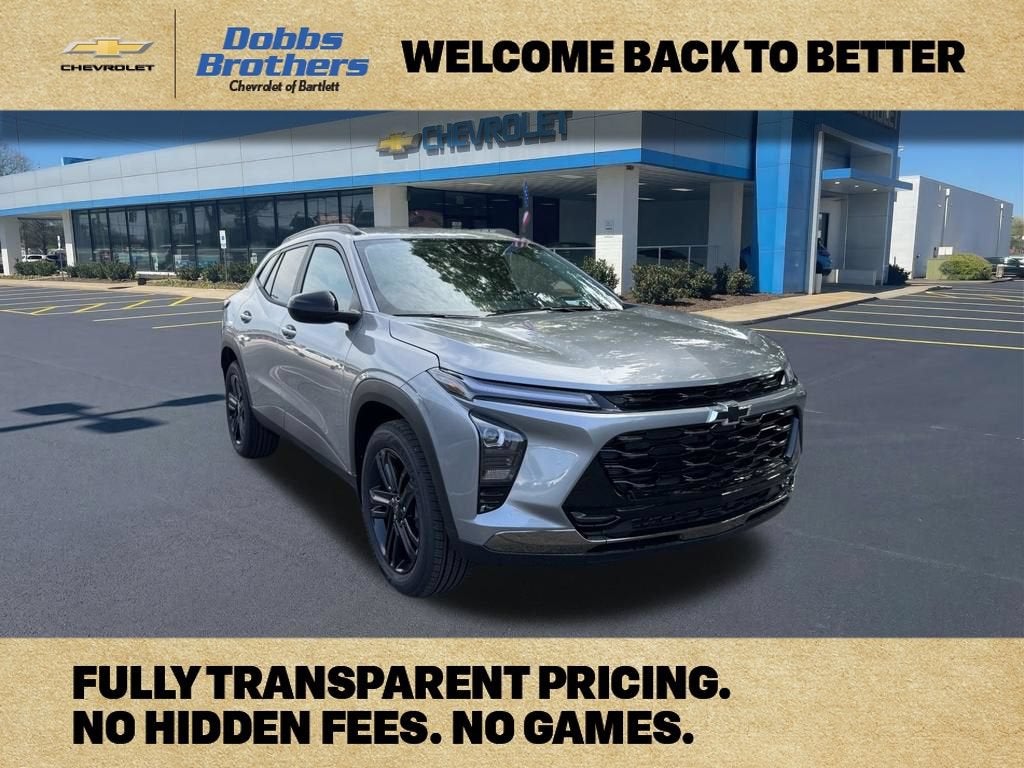 2026 Chevrolet Trax ACTIV in Sterling Gray Metallic — front three-quarter view